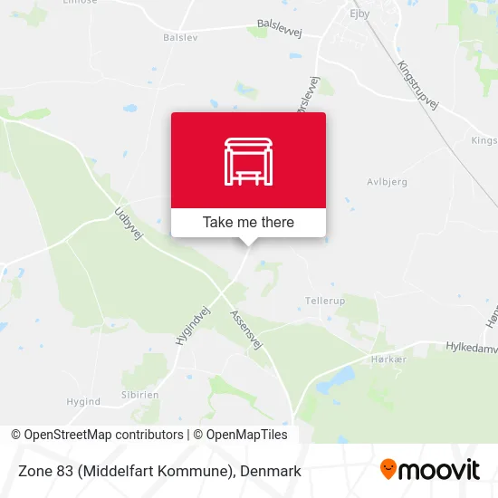 Zone 83 (Middelfart Kommune) map