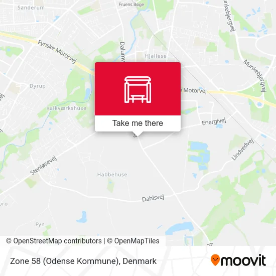 Zone 58 (Odense Kommune) map