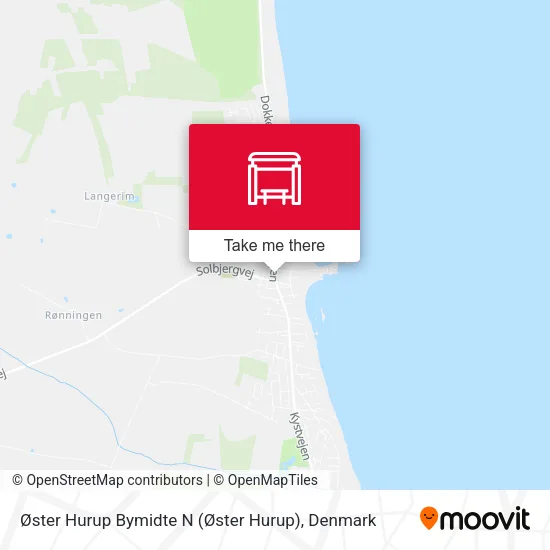 Øster Hurup Bymidte N map