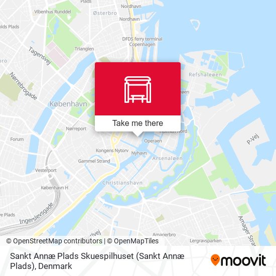 Sankt Annæ Plads Skuespilhuset map