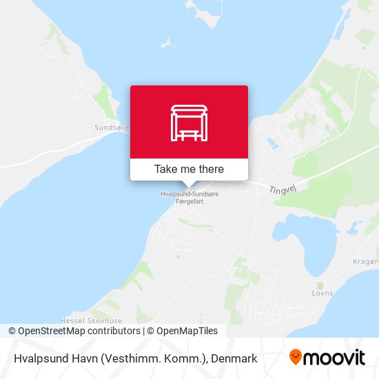 Hvalpsund Havn (Vesthimm. Komm.) map