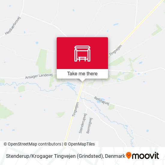Stenderup / Krogager Tingvejen (Grindsted) map