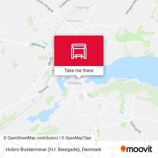 Hobro Busterminal (H.I. Biesgade) map