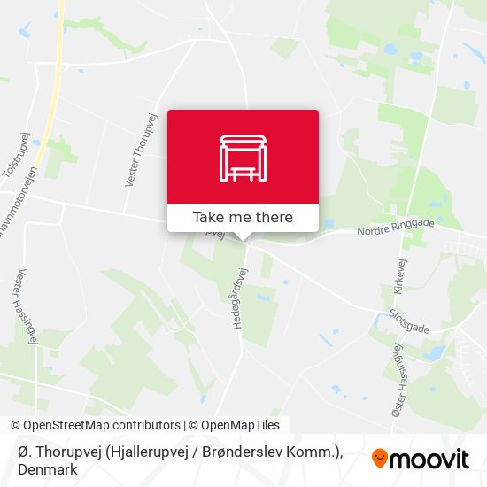 Ø. Thorupvej (Hjallerupvej / Brønderslev Komm.) map