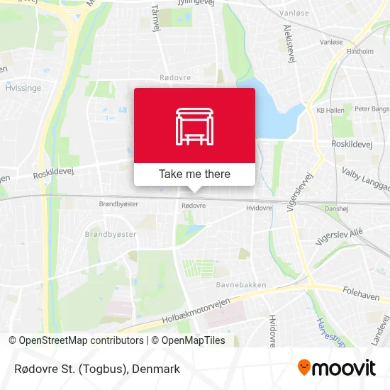 Rødovre St. (Togbus) map