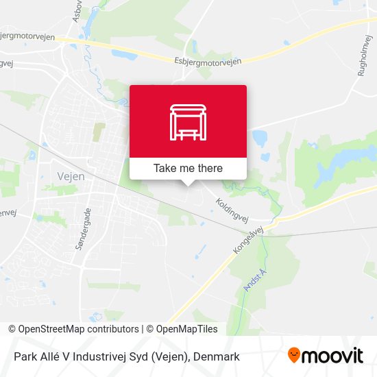 Park Allé V Industrivej Syd (Vejen) map