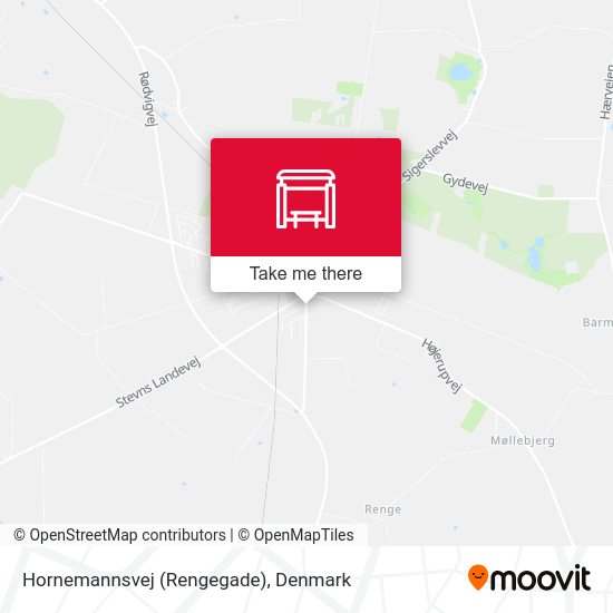 Hornemannsvej (Rengegade) map