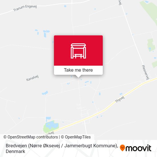 Bredvejen (Nørre Øksevej / Jammerbugt Kommune) map