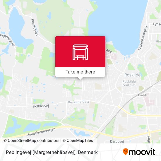 Peblingevej (Margrethehåbsvej) map