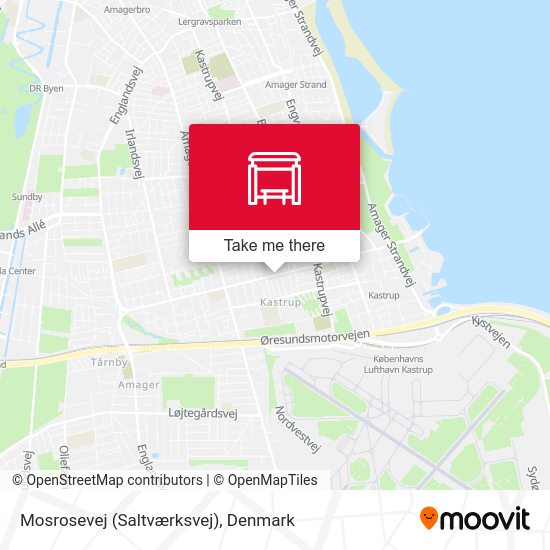 Mosrosevej (Saltværksvej) map