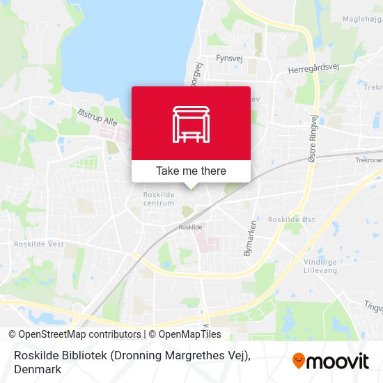 Roskilde Bibliotek (Dronning Margrethes Vej) map