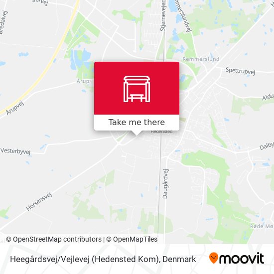Heegårdsvej / Vejlevej (Hedensted Kom) map