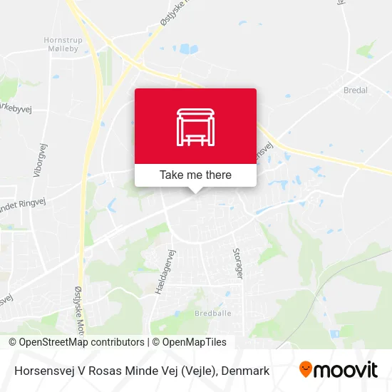 Horsensvej V Rosas Minde Vej (Vejle) map