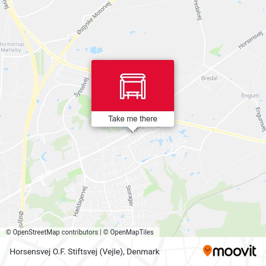 Horsensvej O.F. Stiftsvej (Vejle) map