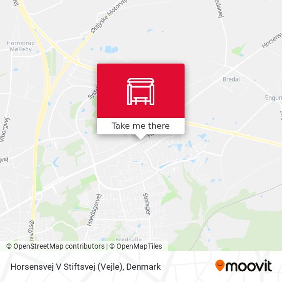 Horsensvej V Stiftsvej (Vejle) map