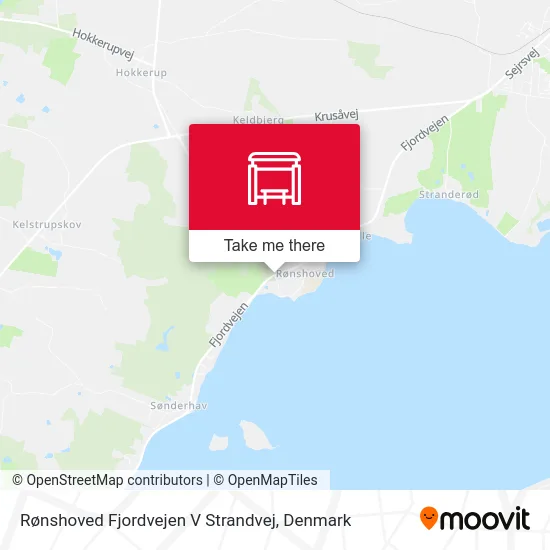Rønshoved Fjordvejen V Strandvej map