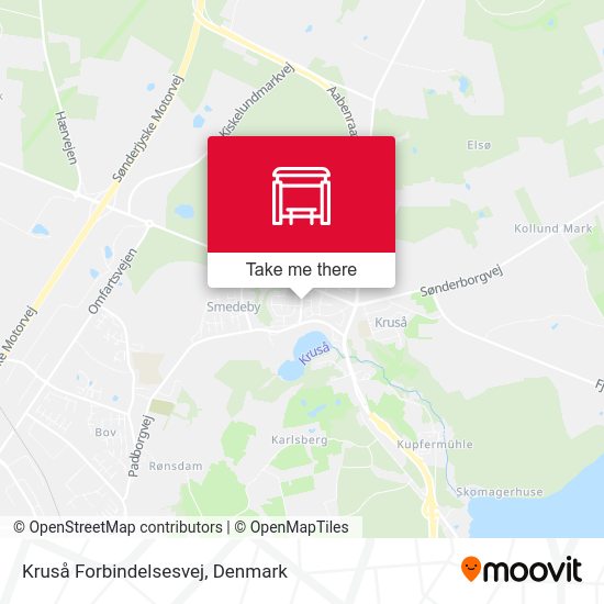 Kruså Forbindelsesvej map
