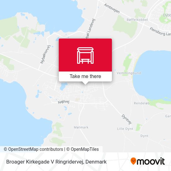 Broager Kirkegade V Ringridervej map