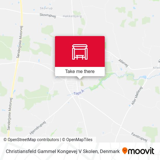 Christiansfeld Gammel Kongevej V Skolen map