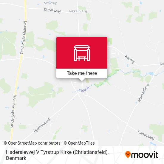Haderslevvej V Tyrstrup Kirke (Christiansfeld) map
