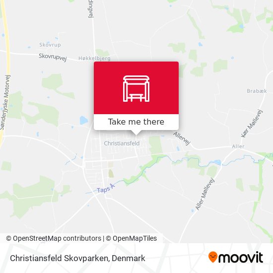 Christiansfeld Skovparken map