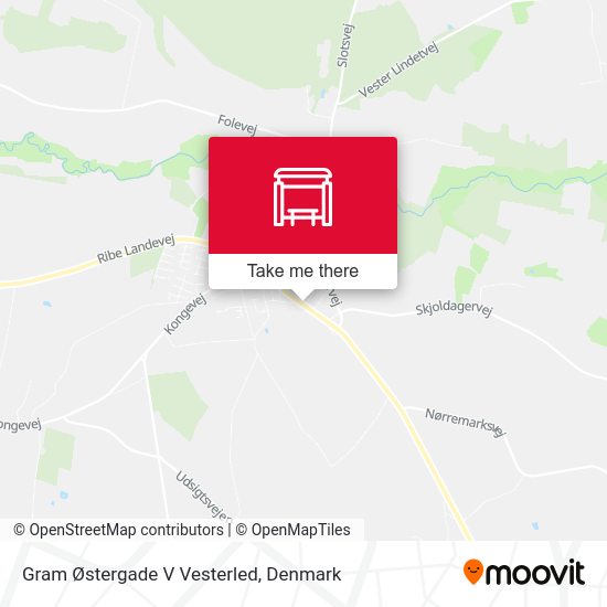 Gram Østergade V Vesterled map