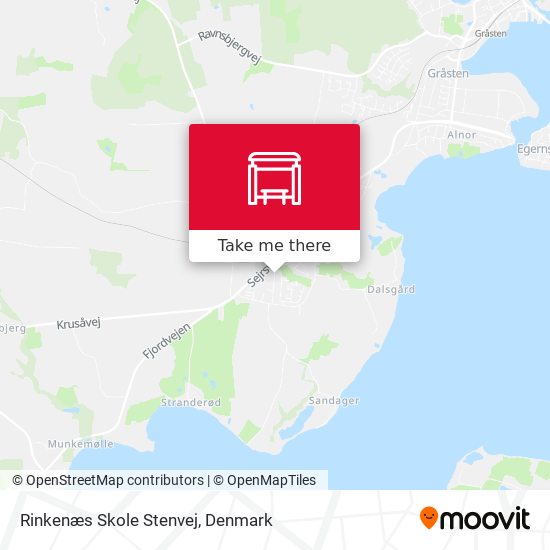Rinkenæs Skole Stenvej map