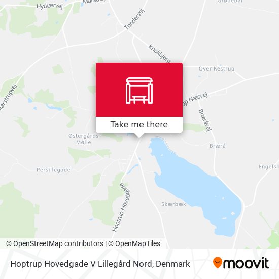 Hoptrup Hovedgade V Lillegård Nord map