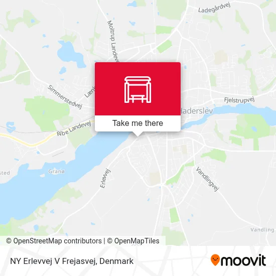 NY Erlevvej V Frejasvej map