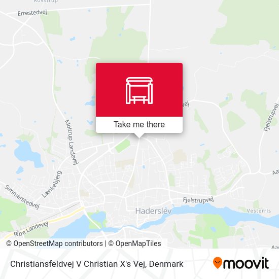 Christiansfeldvej V Christian X's Vej map