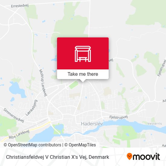 Christiansfeldvej V Christian X's Vej map