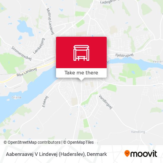 Aabenraavej V Lindevej (Haderslev) map