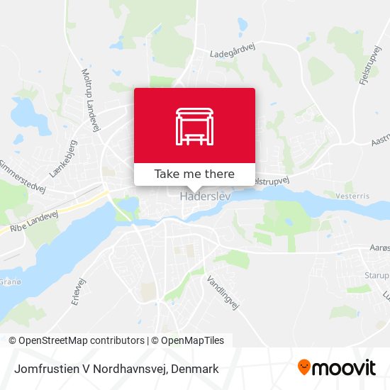 Jomfrustien V Nordhavnsvej map