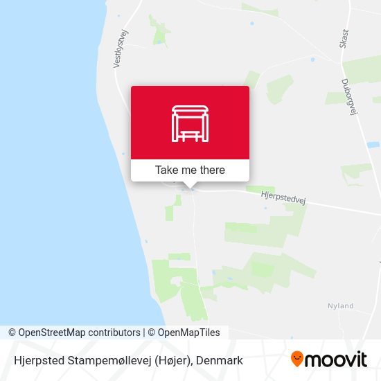 Hjerpsted Stampemøllevej (Højer) map
