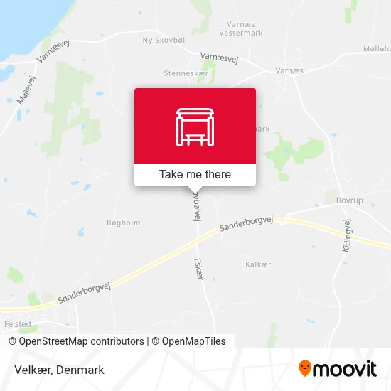 Velkær map