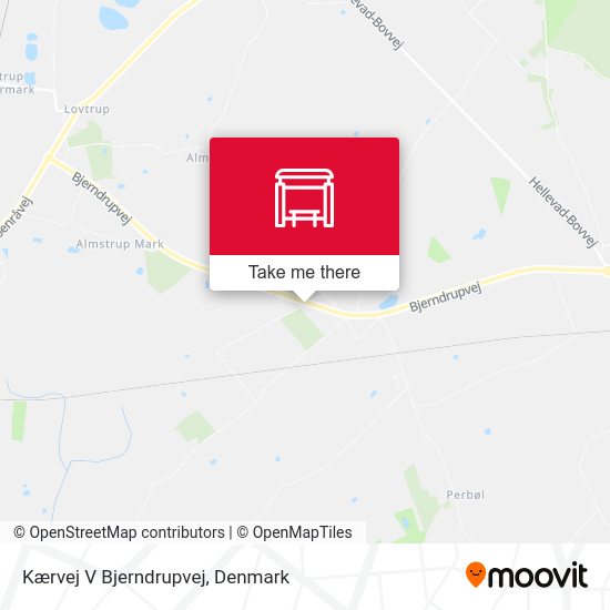 Kærvej V Bjerndrupvej map