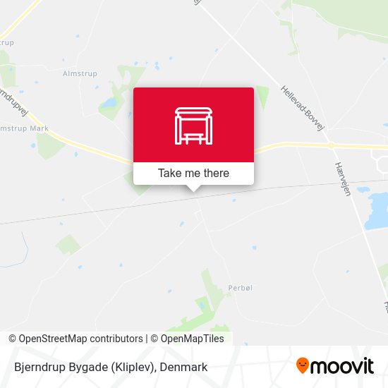 Bjerndrup Bygade (Kliplev) map