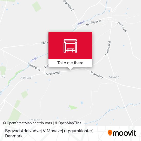 Bøgvad Adelvadvej V Mosevej (Løgumkloster) map