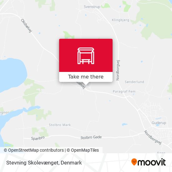 Stevning Skolevænget map