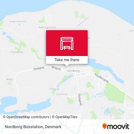 Nordborg Busstation map