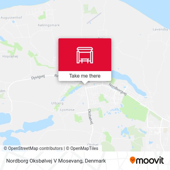 Nordborg Oksbølvej V Mosevang map