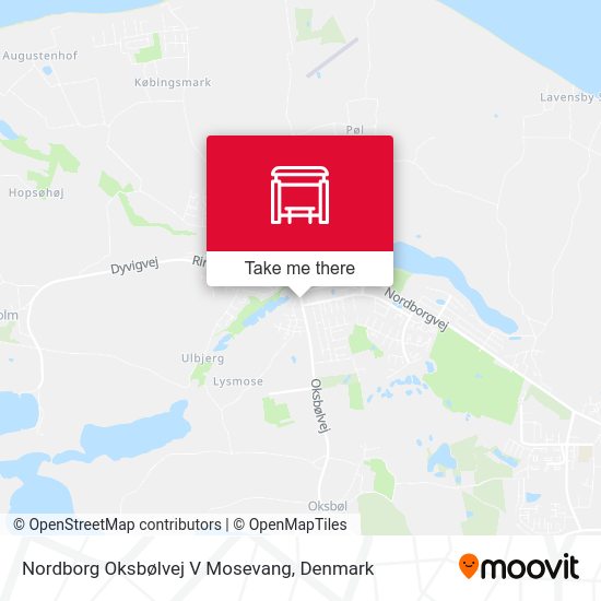 Nordborg Oksbølvej V Mosevang map