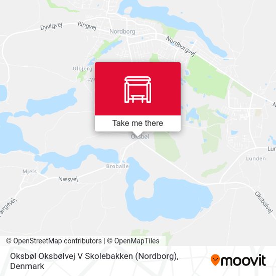 Oksbøl Oksbølvej V Skolebakken (Nordborg) map