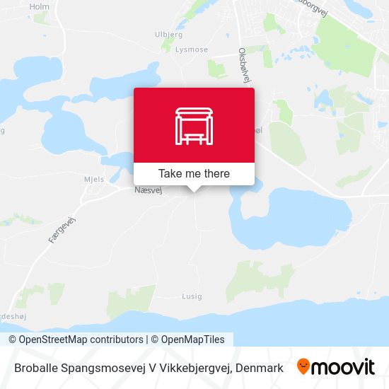 Broballe Spangsmosevej V Vikkebjergvej map