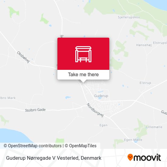 Guderup Nørregade V Vesterled map