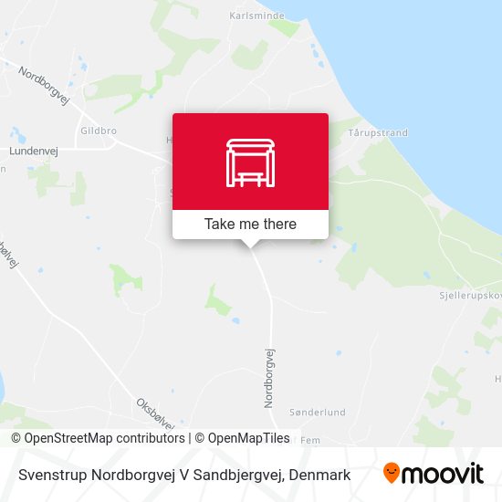 Svenstrup Nordborgvej V Sandbjergvej map