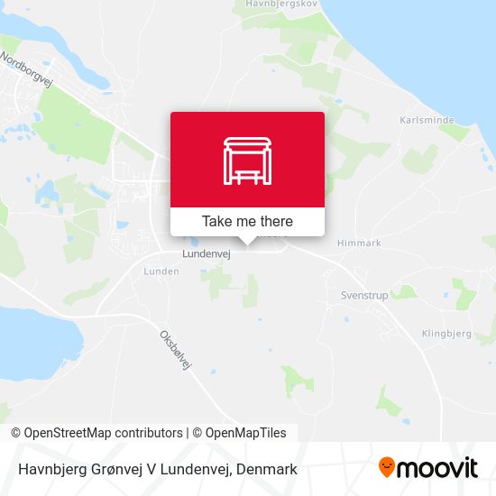 Havnbjerg Grønvej V Lundenvej map