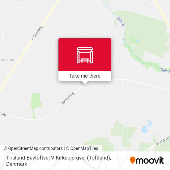 Tirslund Bevtoftvej V Kirkebjergvej (Toftlund) map