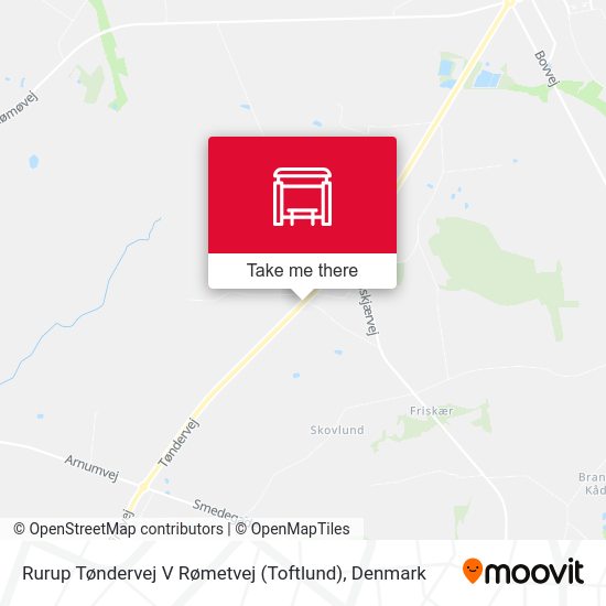Rurup Tøndervej V Rømetvej (Toftlund) map