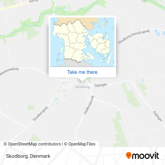 Skodborg map